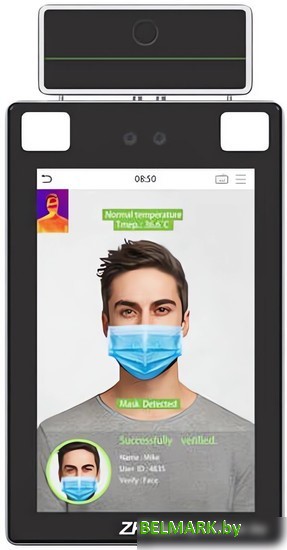 Терминал распознавания лиц ZKTeco ProFace X [CH] - фото