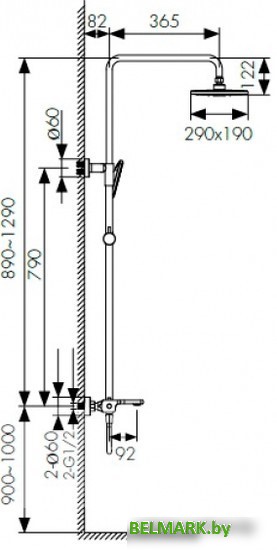 Душевая система Kaiser Elite 01182 - фото2
