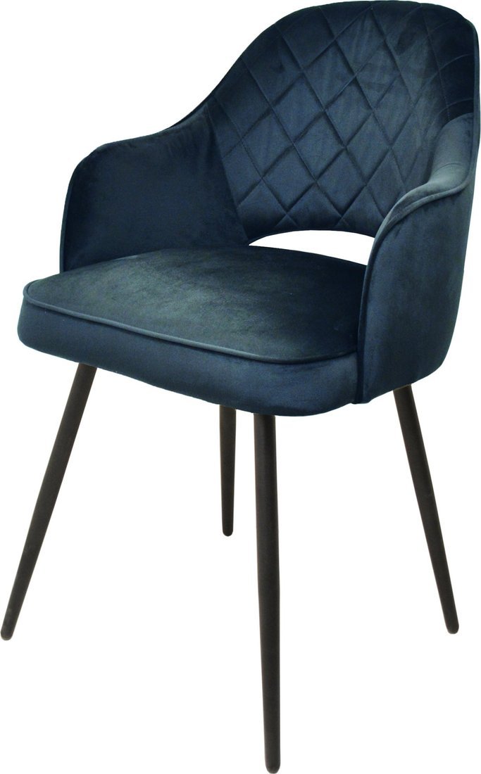 Мирабелла Оксфорд Велюр (синий/черный) - фото