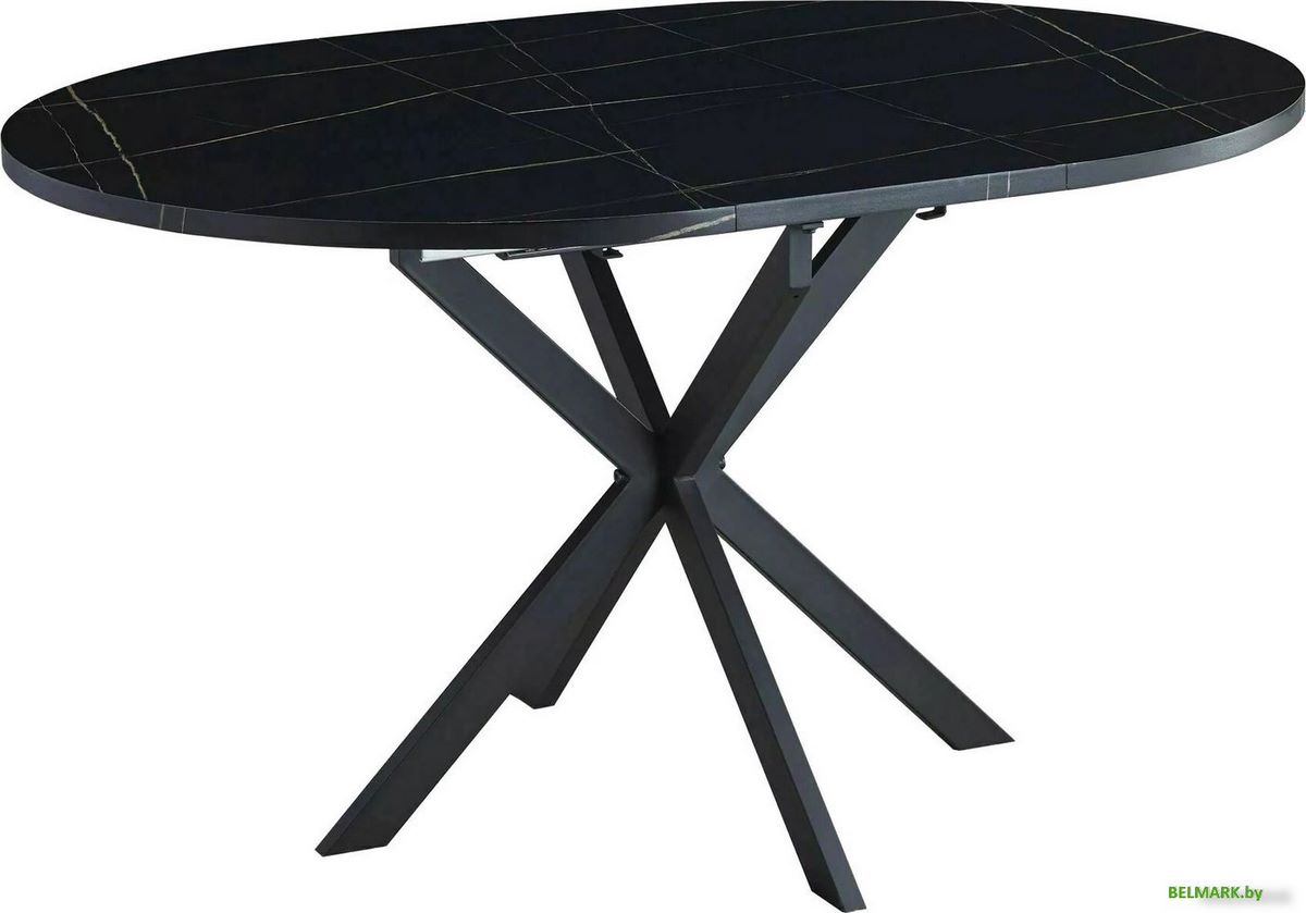 Кухонный стол Signal Gaston GASTONCMAC100 (черный мрамор/черный матовый) - фото
