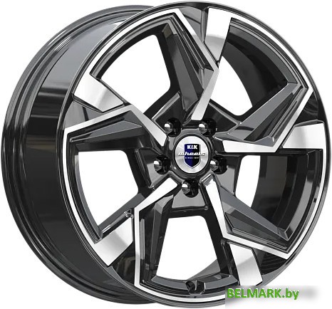 Литые диски K&K Кайан 18x7.5" 5x114.3мм DIA 66.1мм ET 40мм Алмаз черный - фото