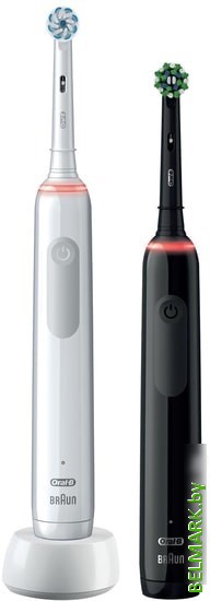 Комплект зубных щеток Oral-B Pro 3 3900 Duo Cross Action + Sensi White D505.523.3H - фото2
