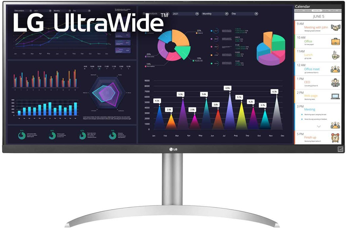 Монитор LG UltraWide 34WQ650-W - фото
