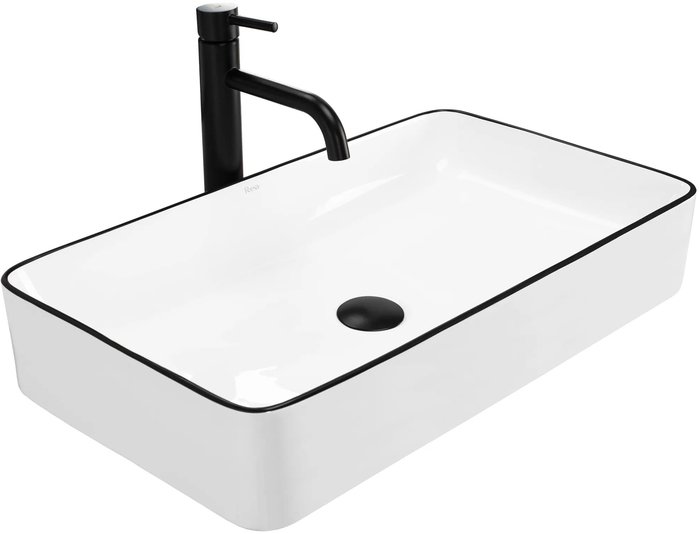 Умывальник Rea Denis Black Edge - фото