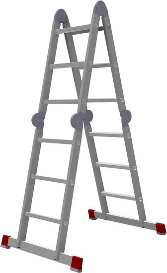 Лестница-трансформер Новая высота NV 332 трансформер 4х3 ступеней - фото