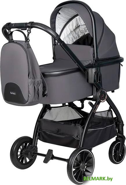 Универсальная коляска Farfello Camille 2024 (3 в 1, графит) - фото