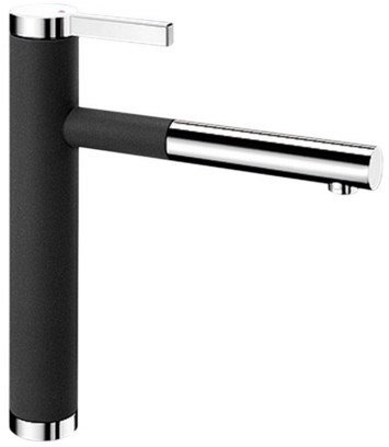 Смеситель Blanco Linee-S Silgranit (антрацит) [518438] - фото