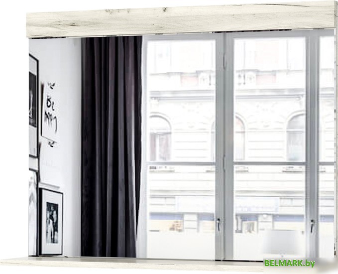 Зеркало Памир Соната ЗС-900 (крафт белый) - фото