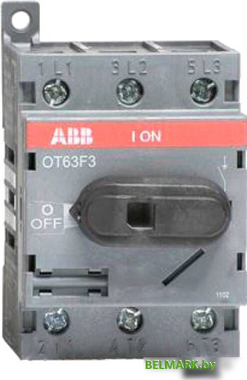 Выключатель нагрузки ABB OT63F3 63А 3P 3M 1SCA105332R1001 - фото