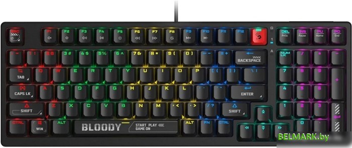 Клавиатура A4Tech Bloody S98 (Bloody BLMS Red Plus) - фото