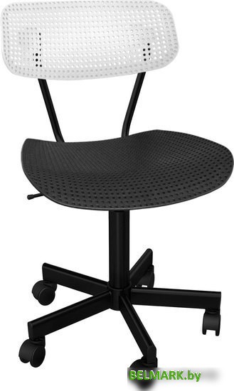 Офисный стул Sheffilton SHT-ST85/S121М (белый/черный/черный муар) - фото