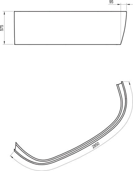 Экран под ванну Ravak A LoveStory II R CZ76100A00 - фото2