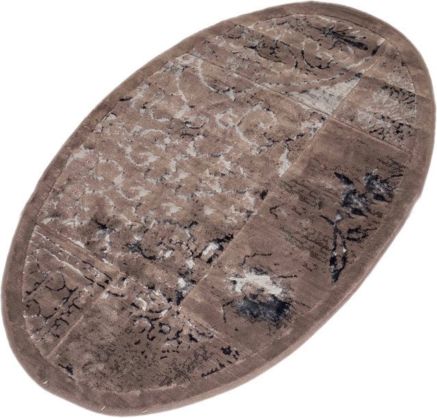 Ковер для жилой комнаты Karven Nostalji 80x120 KV 031 (Eko Hali Rengi/темно-бежевый) - фото