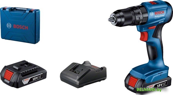 Ударная дрель-шуруповерт Bosch GSB 185-LI Professional 06019K3100 (с 2-мя АКБ, кейс) - фото