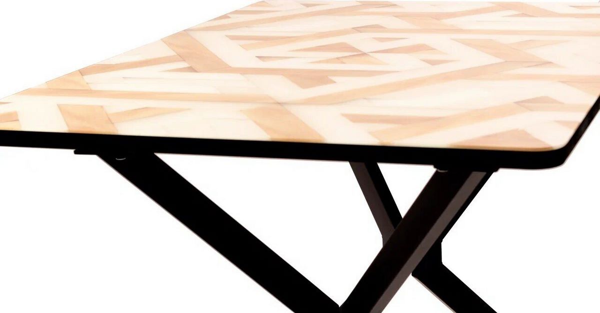 Кухонный стол ВВР Миллер 3D (5/черный №7, стекло 120-160/80) - фото2