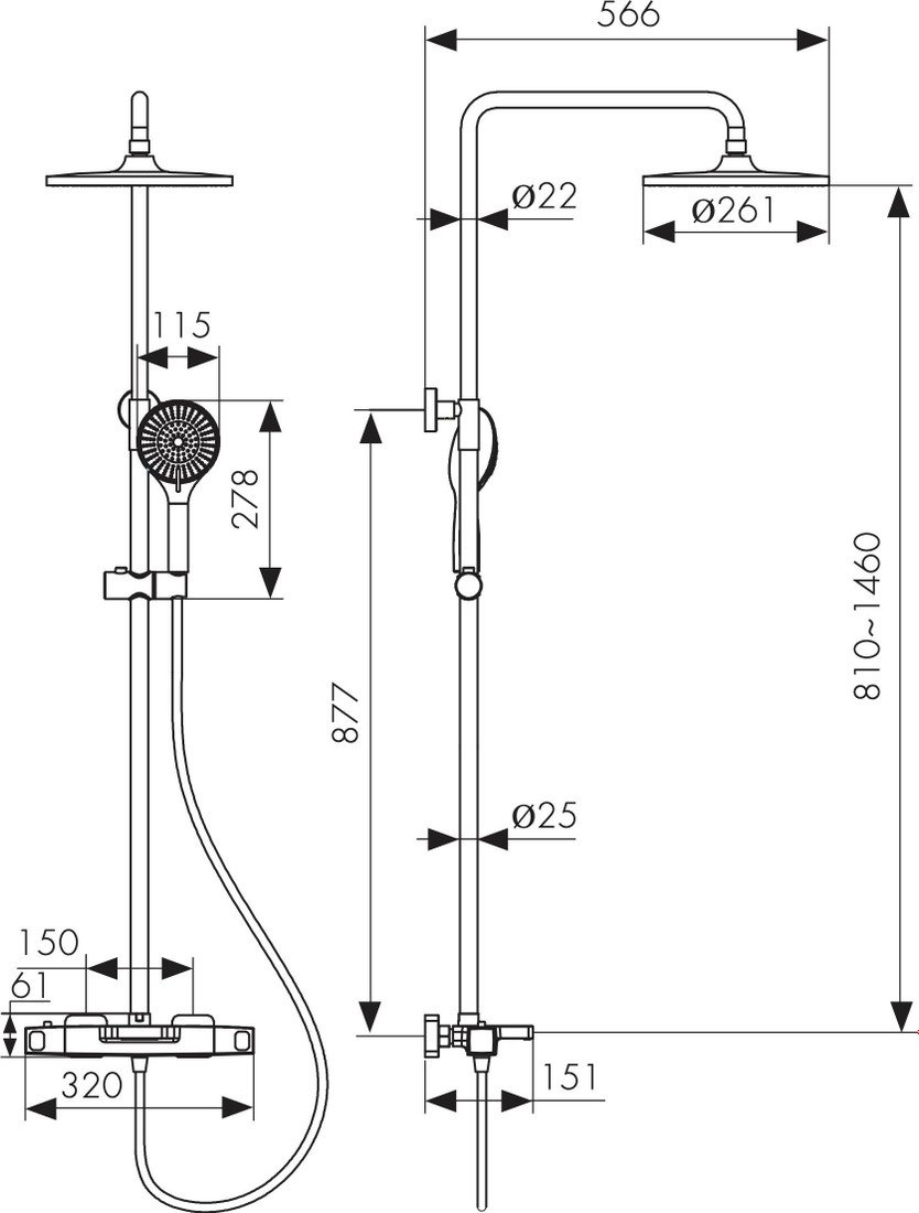 Душевая система Kaiser Quadris 25282-2 - фото2