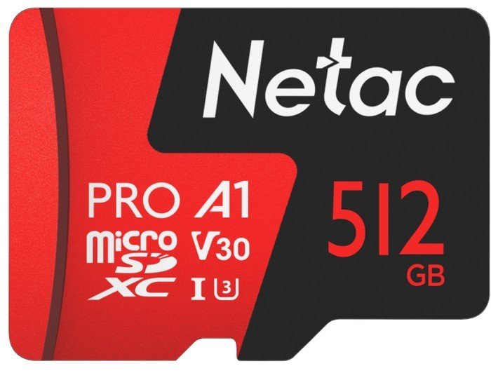 Карта памяти Netac 512GB P500 Extreme Pro NT02P500PRO-512G-R (с адаптером) - фото