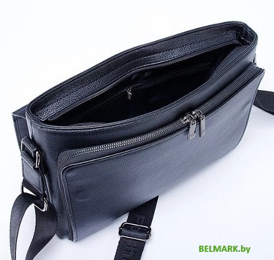 Мужская сумка Poshete 294-9936-3-BLK (черный) - фото2