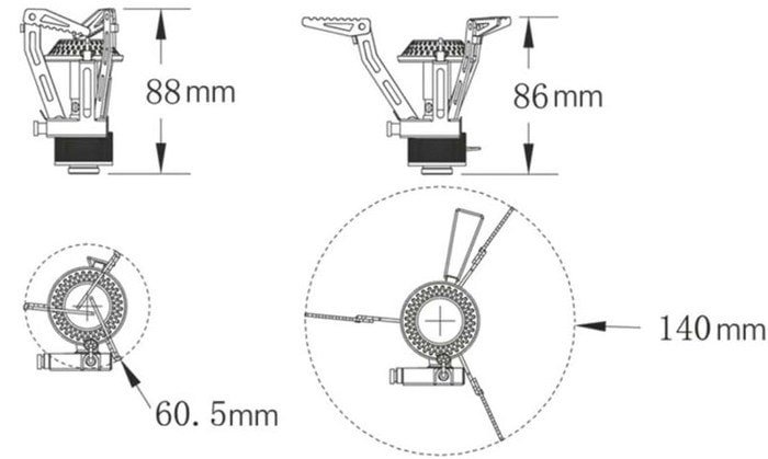 Туристическая горелка Fire-Maple FMS-102 - фото2