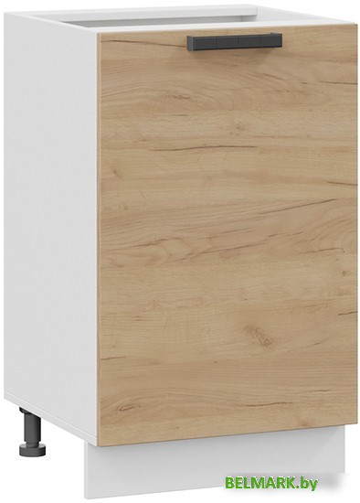 Шкаф напольный Трия Детройт 1Н5 (белый/дуб крафт золотой) - фото