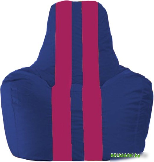 Кресло-мешок Flagman Спортинг С1.1-116 (синий/лиловый) - фото