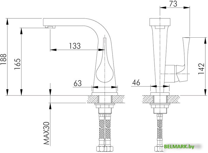 Смеситель Rossinka Silvermix RS34-12U - фото2