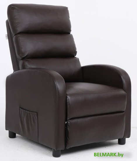 Реклайнер Calviano 2164 (экокожа, коричневый) - фото
