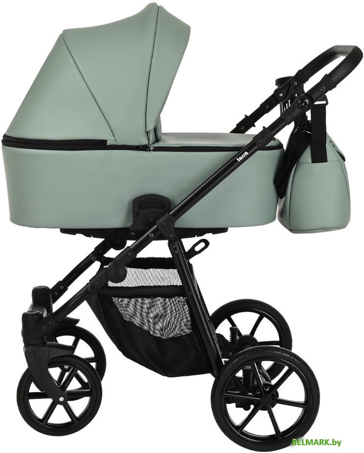 Универсальная коляска Pituso Tossa 2 в 1 (кожа, sage) - фото