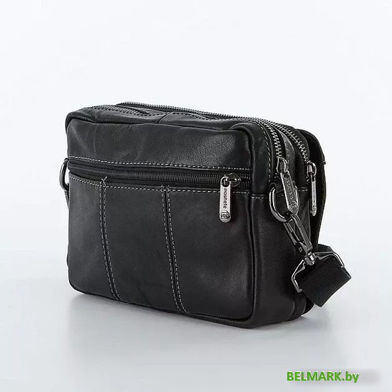 Мужская сумка Poshete 252-5997-BLK (черный) - фото2