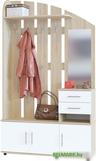 Стенка Сокол ВШ-2.2 (дуб сонома/белый) - фото