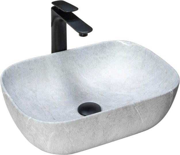 Умывальник Rea Livia U3801 (серый камень) - фото