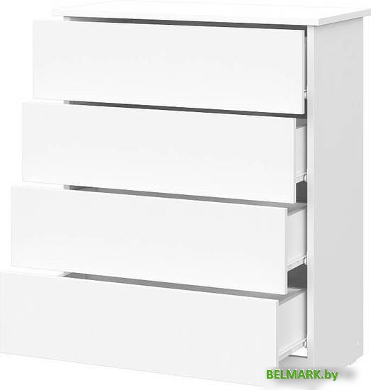 Комод NN мебель КМ 1 (белый текстурный) - фото2