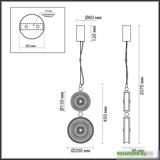 Подвесная люстра Odeon Light Caramella 5412/13LD - фото2