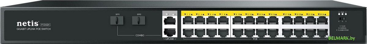 Неуправляемый коммутатор Netis P124GH - фото