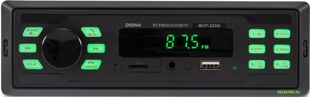USB-магнитола Digma MCP-225G - фото