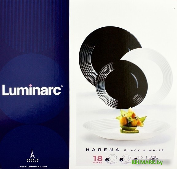 Столовый сервиз Luminarc Harena Black & White N1518 - фото2