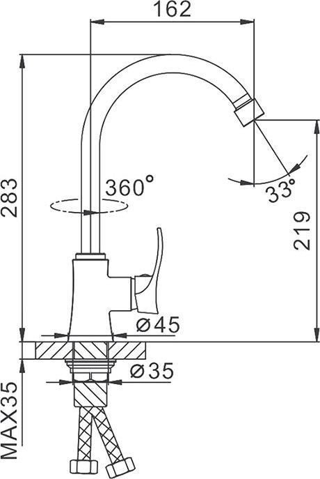 Смеситель FRAP F40501 - фото2