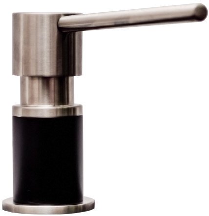 Дозатор для жидкого мыла Blantek ZK-01-BS (нержавеющая сталь/черный матовый) - фото2