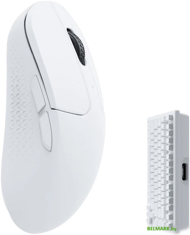 Игровая мышь Keychron M3 Mini Wireless 4000 Гц (белый) - фото