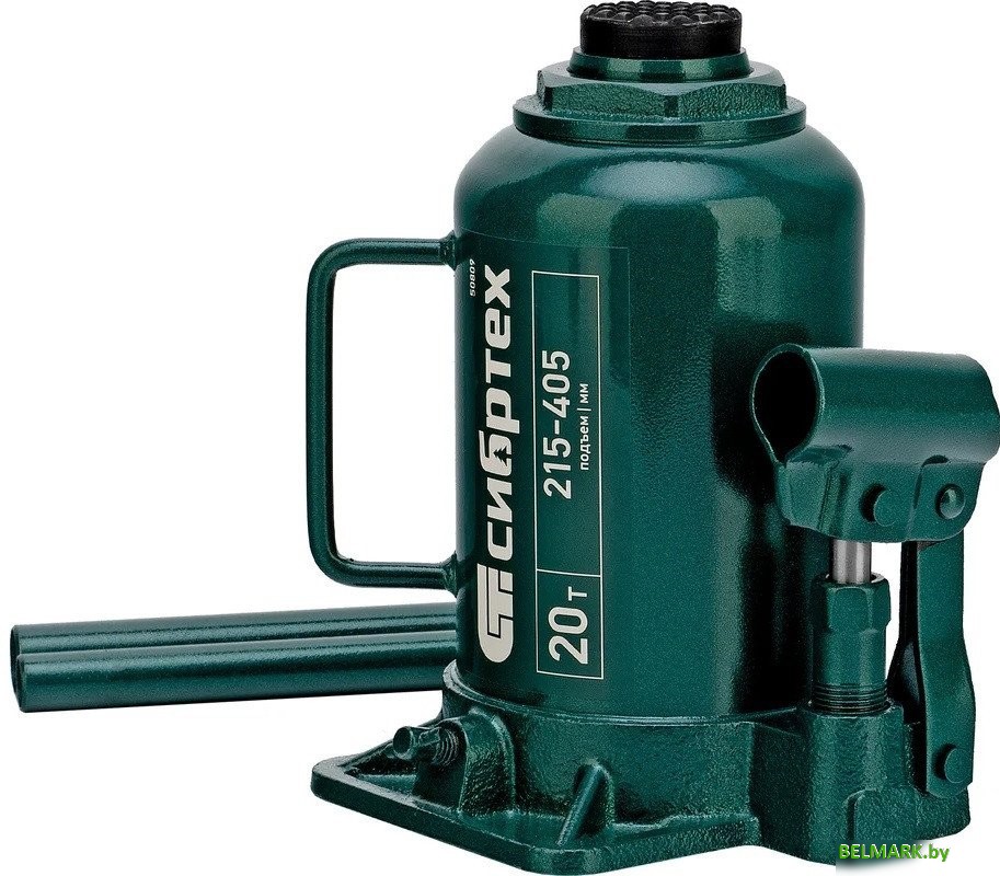 Бутылочный домкрат СибрТех 50809 20т - фото