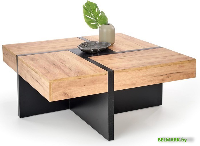 Журнальный столик Halmar Sevilla (дуб крафт/черный) - фото