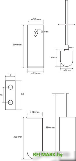 Ершик для унитаза Bemeta White 102313064 - фото2