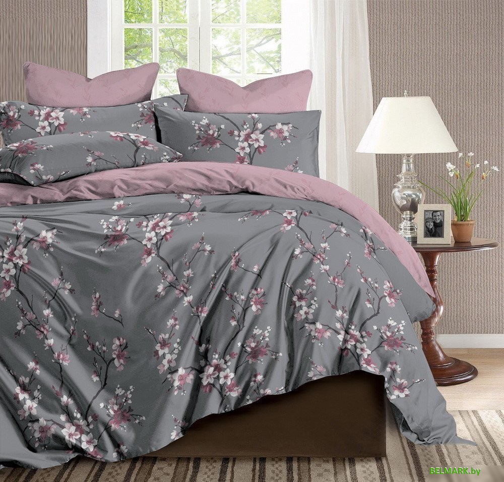 Постельное белье Реноме Семейный Темно-синяя коллекция New St-2556 (сатин) - фото