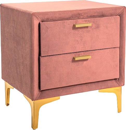 Тумба Signal Monako Velvet (bluvel 52, античный розовый/золотой) - фото