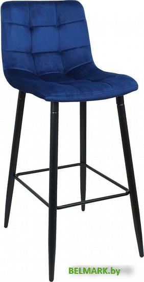 Стул AksHome Stella (синий велюр HLR64/черный) - фото
