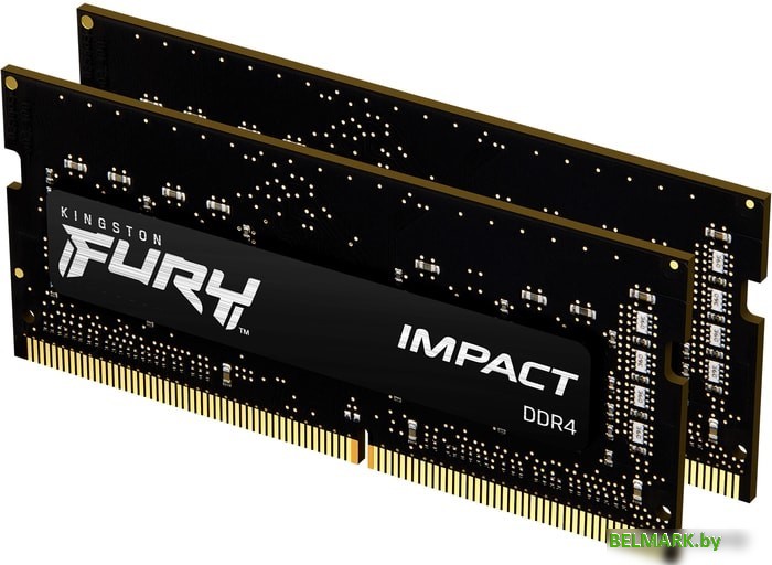 Оперативная память Kingston FURY Impact 2x16ГБ DDR4 SODIMM KF432S20IBK2/32 - фото