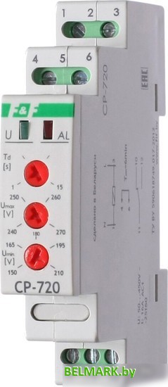 Реле напряжения Евроавтоматика F&F CP-720 EA04.009.002 - фото