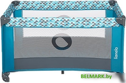 Игровой манеж Lionelo Stefi (зеленый/бирюзовый) - фото