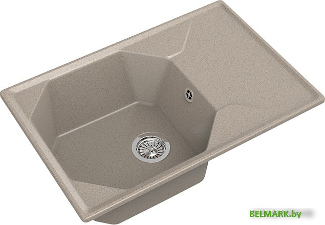Кухонная мойка GranFest GF-U-740L (песочный) - фото