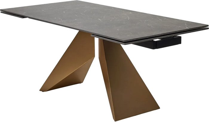 Кухонный стол M-City Ales 180 614M05288 (керамика/бронзовый) - фото